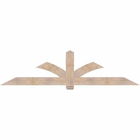 Ekena Millwork Redmond Smooth Timber Gable Bracket, Douglas Fir, 96"W x 24"H x 1 1/2"D x 5 1/2"F, 6/12 Pitch GBW096X24X0206RED00SDF